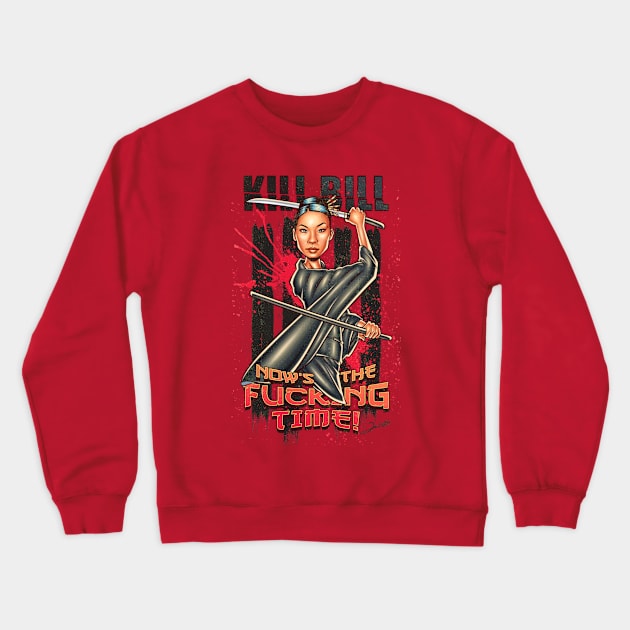 Now Is The F*cking Time Crewneck Sweatshirt by renatodsc